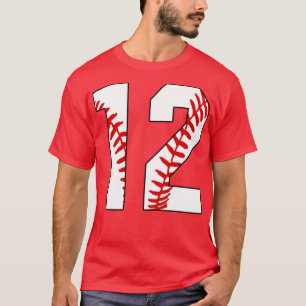 Béisbol número 12 12 Jersey Favorito Pl