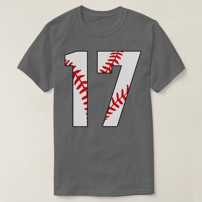 Béisbol número 17 17 Jersey Favorito Pl (Diseño del anverso)