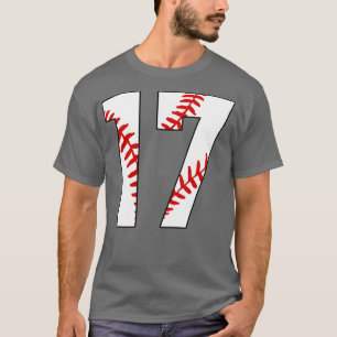 Béisbol número 17 17 Jersey Favorito Pl