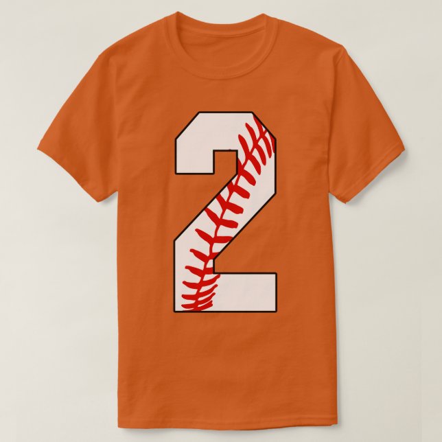 Béisbol número 2 2 Juego Favorito de Jersey de Béi (Diseño del anverso)
