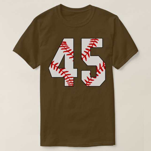 Béisbol número 45 45 Jersey Favorito Pl (Diseño del anverso)