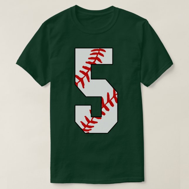 Béisbol número 5 5 Juego Favorito de Jersey de Béi (Diseño del anverso)