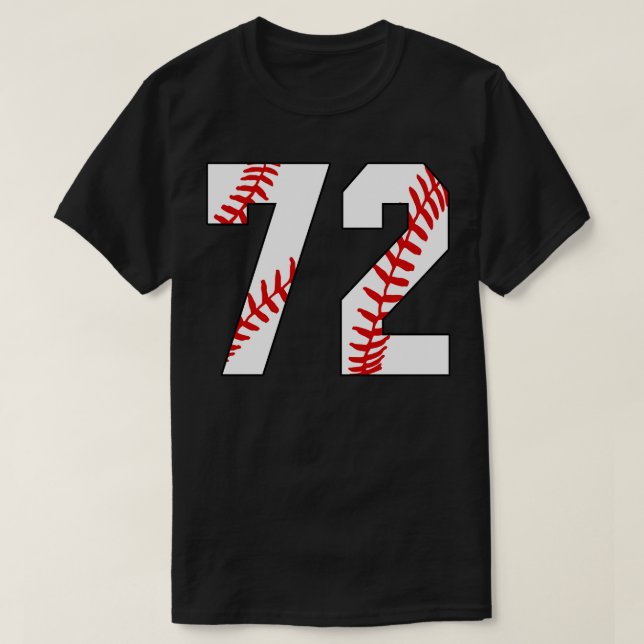 Béisbol número 72 72 Jersey Favorito Pl (Diseño del anverso)
