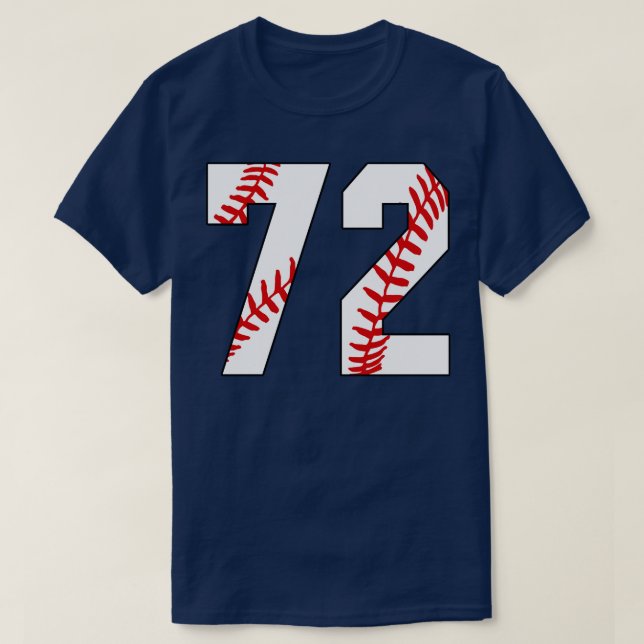 Béisbol número 72 72 Jersey Favorito Pl (Diseño del anverso)