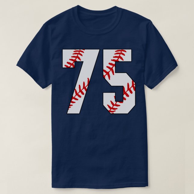 Béisbol número 75 75 Jersey Favorito Pl (Diseño del anverso)