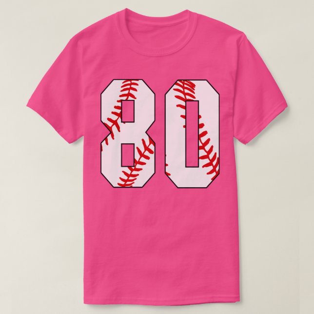 Béisbol número 80 80 Jersey Favorito Pl (Diseño del anverso)