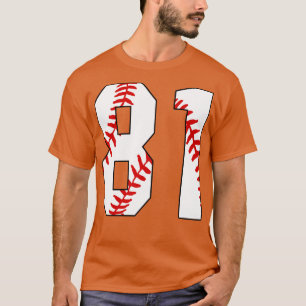 Béisbol número 81 81 Jersey Favorito Pl