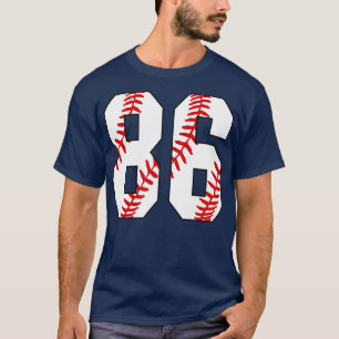 Béisbol número 86 86 Jersey Favorito Pl