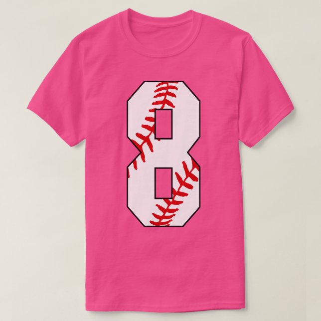 Béisbol número 8 8 Juego Favorito de Jersey de Béi (Diseño del anverso)