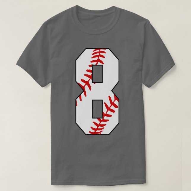 Béisbol número 8 8 Juego Favorito de Jersey de Béi (Diseño del anverso)