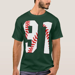 Béisbol número 91 91 Jersey Favorito Pl