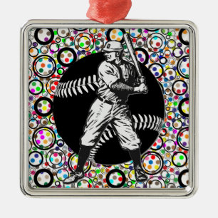 Béisbol: Ornamento Metalizado Vintage