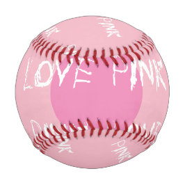 Béisbol Pelota de beisbol love pink
