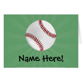 Béisbol personalizado en niños verdes