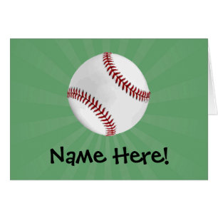 Béisbol personalizado en niños verdes