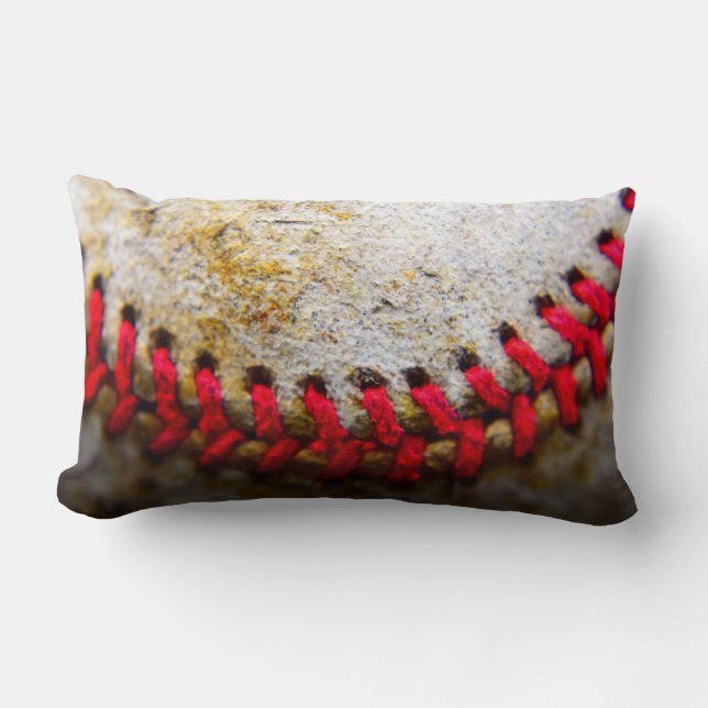 Béisbol que cose la almohada lumbar (Anverso)
