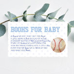 Béisbol Sport Baby Shower Books Para Tarjeta De Be<br><div class="desc">Esta es una tarjeta de bebé con temas de Deportes de Béisbol Azul Books For Baby. Primer boleto de libros para la primera biblioteca del bebé,  ducha para el niño</div>