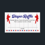 Béisbol, Sport Baby Shower, tarjeta Diaper Raffle<br><div class="desc">Béisbol,  Sport Baby Shower,  Libros para la tarjeta de alojamiento para bebés</div>