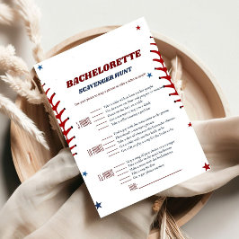 Béisbol Sport bachelorette Tarjeta de juego Scaven