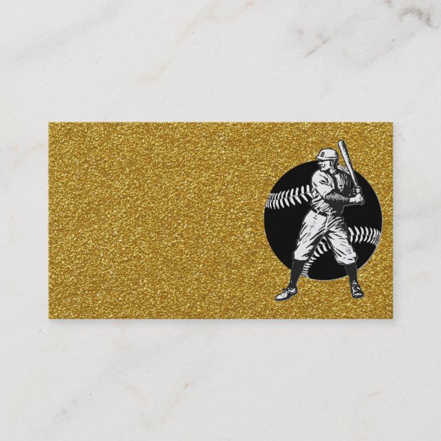 Béisbol: Tarjeta de visita vintage (Anverso)