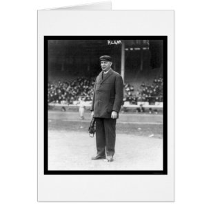 Béisbol Umpire Bill Klem 1914