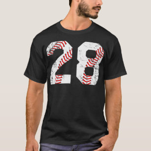 Béisbol Vintage 28 Jersey Número Premium