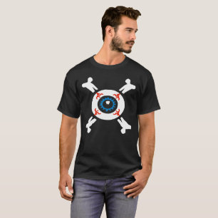 Béisbol y huesos crudos para camisetas oscuros (az
