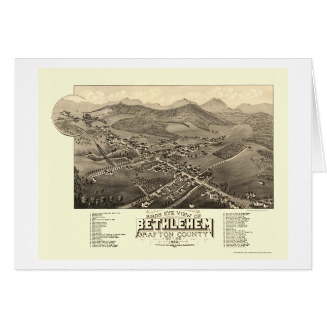 Belén, mapa panorámico del NH - 1883 (Anverso (Horizontal))