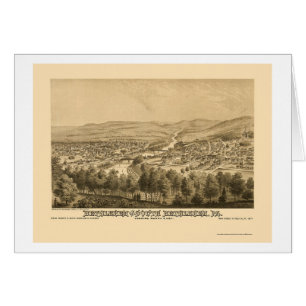 Belén y Belén del sur, mapa panorámico 1877 del