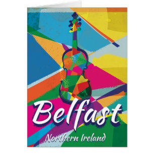 Belfast, poster de viajes de cosecha de Irlanda de