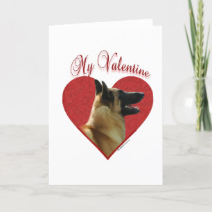 Belga Malinois mi tarjeta del día de San Valentín
