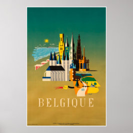 Bélgica, Bélgica, póster de viajes