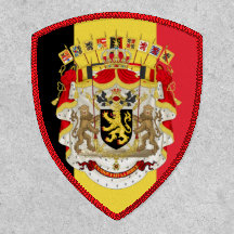 Belgium Flag & COA Iron On