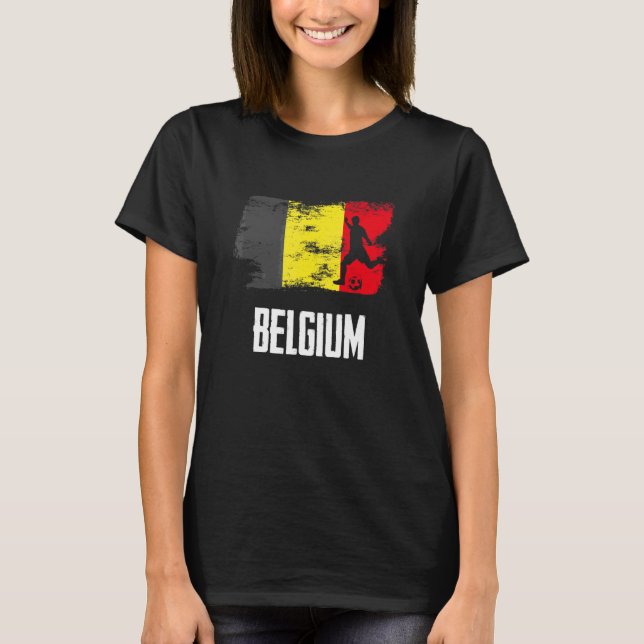 Belgium Flag Jersey Belgian Soccer Team Belgian (Anverso)