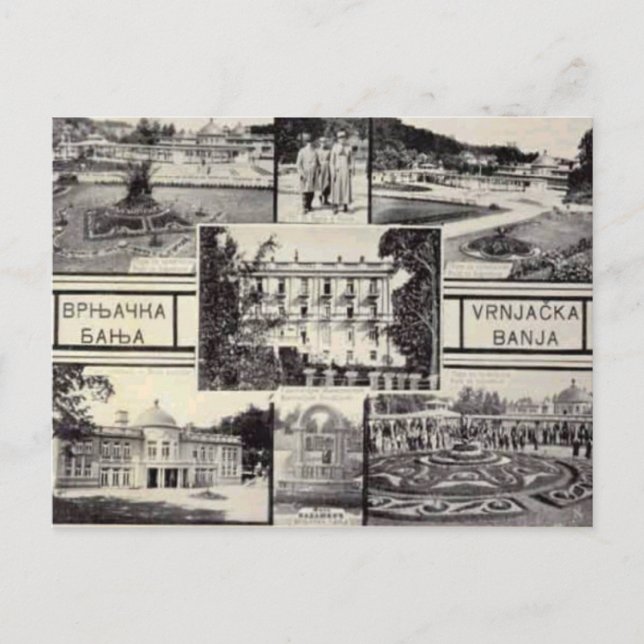 Belgrado, Serbia, tarjeta multiview, c. 1950 (Anverso)
