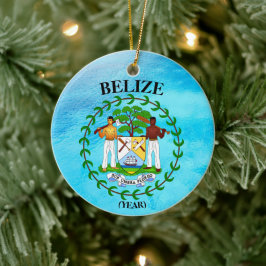 Belice Vacaciones Navidades Ornamento cerámico