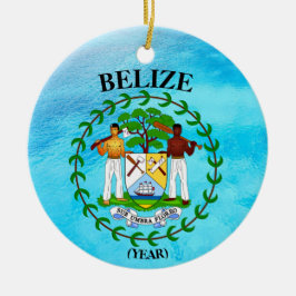 Belice Vacaciones Navidades Ornamento cerámico