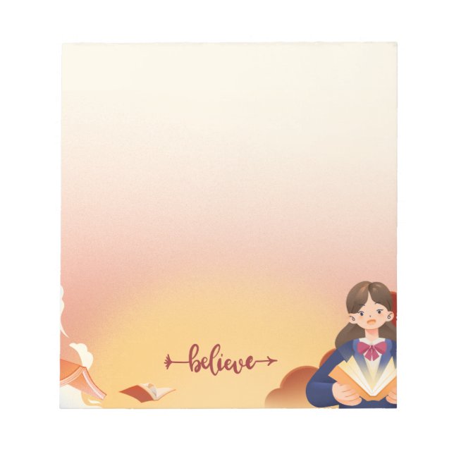 Believe: Bloc de notas de diseño creativo (Frente)
