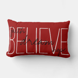 Believe Dream Faith Hope Cojín decorativo