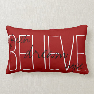 Believe Dream Faith Hope Cojín decorativo