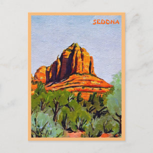 Bell Rock, Sedona, Arizona pintando postal
