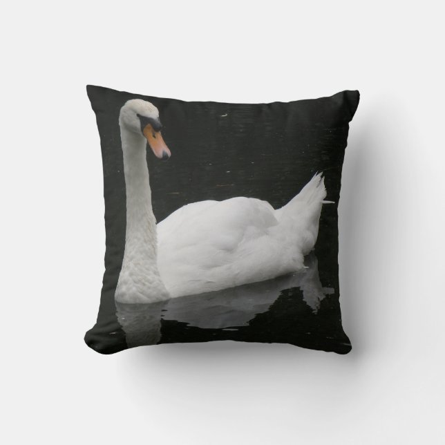 Bella almohada blanca de cisne (Anverso)