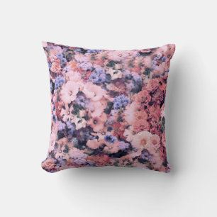 Bella almohada de acento floral