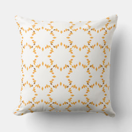 bella almohada de estampado floral marrón