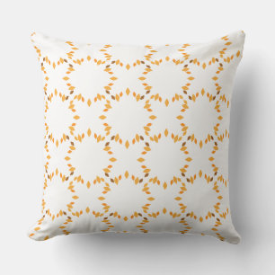 bella almohada de estampado floral marrón