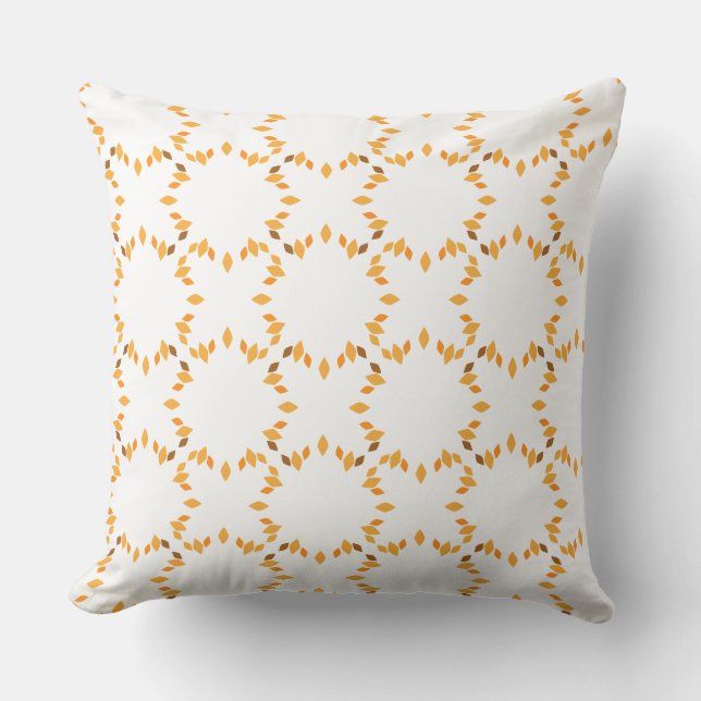 bella almohada de estampado floral marrón (Anverso)