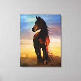 Bella Artes De Arte De Lienzo De Caballo
