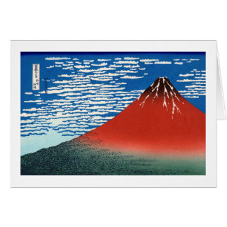 Bella Artes japonés Fuji Hokusai Rojo
