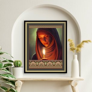 BELLA ARTES judía de ntage con arte de velas