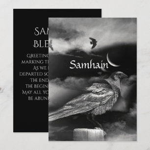 Bella Bendición de Samhain Luna Cuervo Cuervos